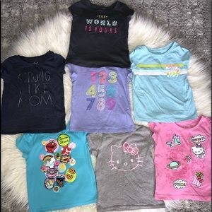 Bundle of 7 18 Month tees. EUC